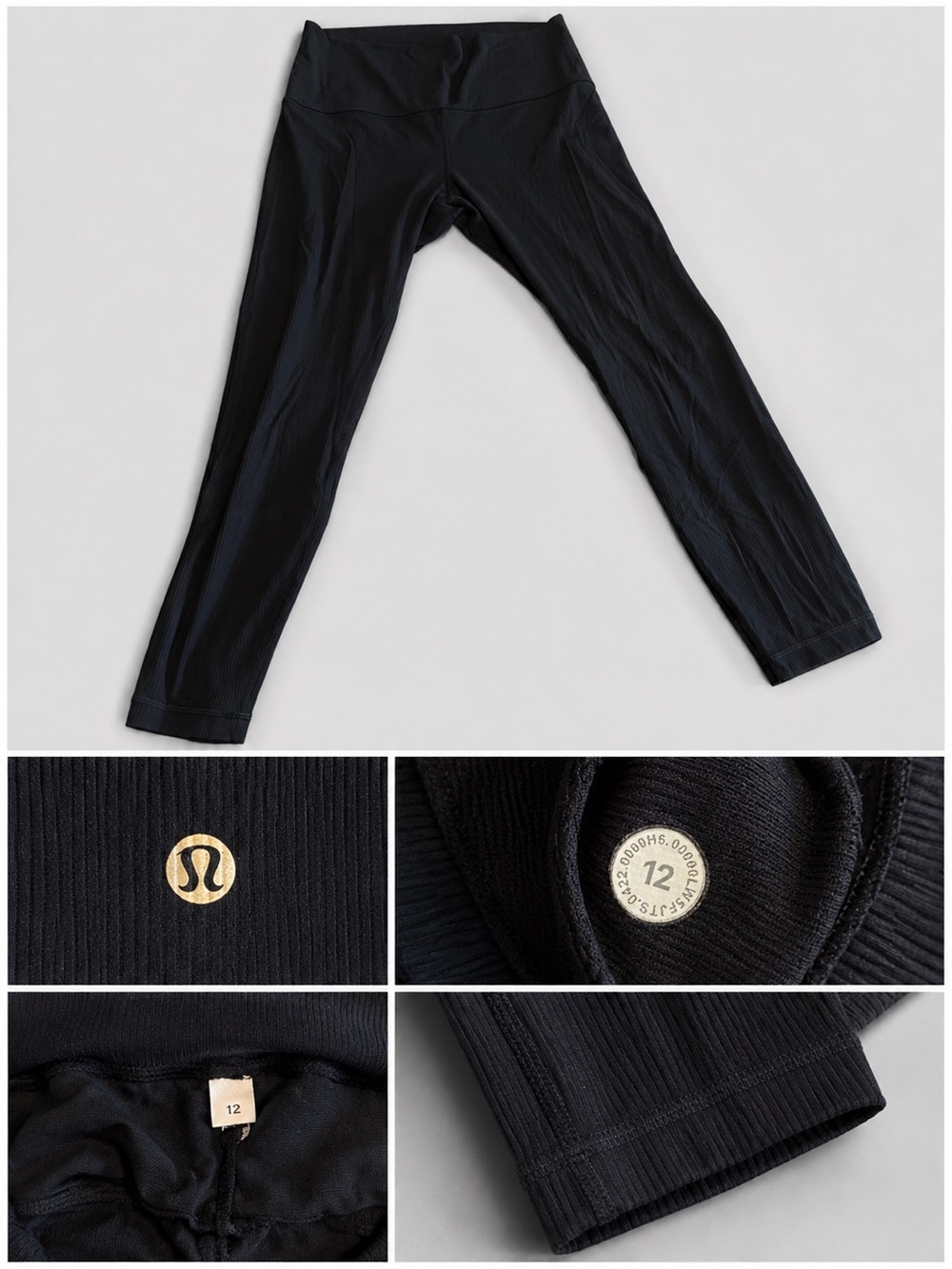 lululemon athletica Navy High-Rise Ribbed Leggings